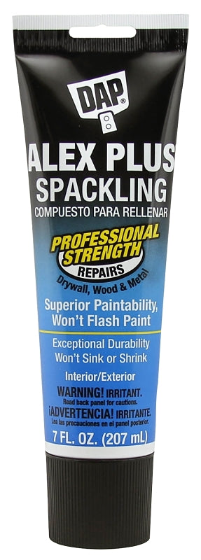 DAP 18744 Spackling Paste White, White, 7 fl-oz Tube