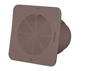 Duraflo 646015BR Soffit Exhaust Vent, 5-3/4 in W, Vinyl, Brown