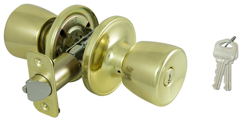 ProSource Entry Knob Lockset, Tulip, PB, KA3, BX PK