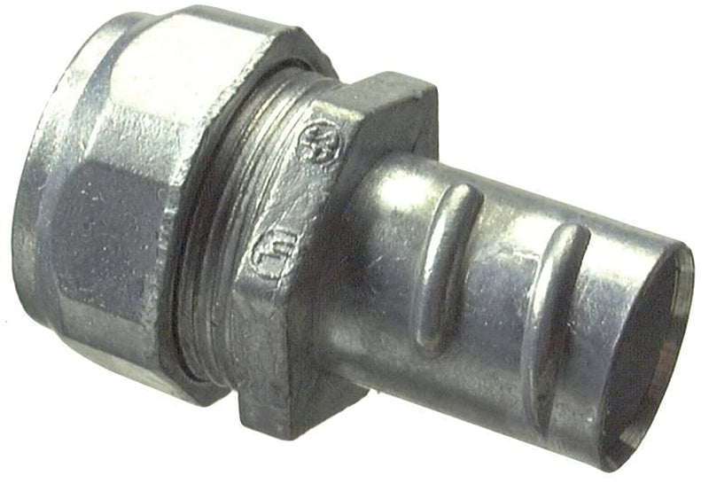 Halex 20492 EMT-to-Flex Coupling, 3/4 in, Zinc-Plated