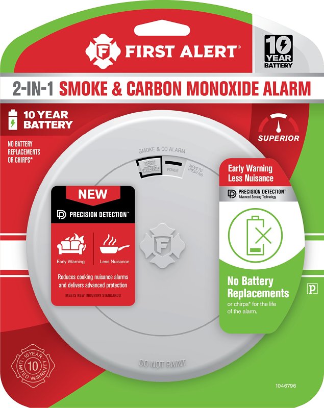 SMOKE&CRBN MONO OX ALARM SLIM