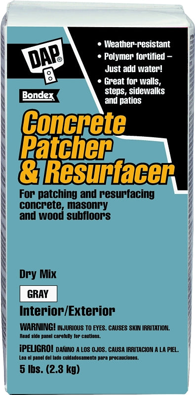 DAP Bondex 10466 Concrete Patcher and Resurfacer, Gray, 5 lb