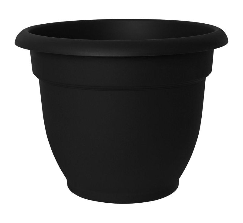 Bloem Ariana 20-56906 Planter, 6-1/2 in W, Plastic, Black