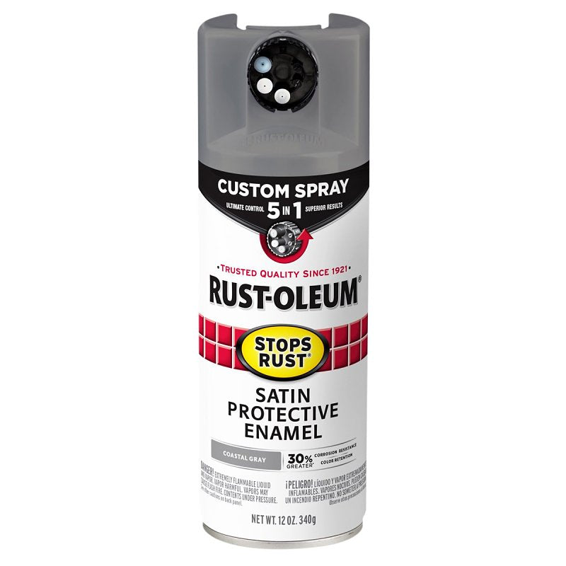 SPRAY PAINT SAT CSTL GRAY 12OZ