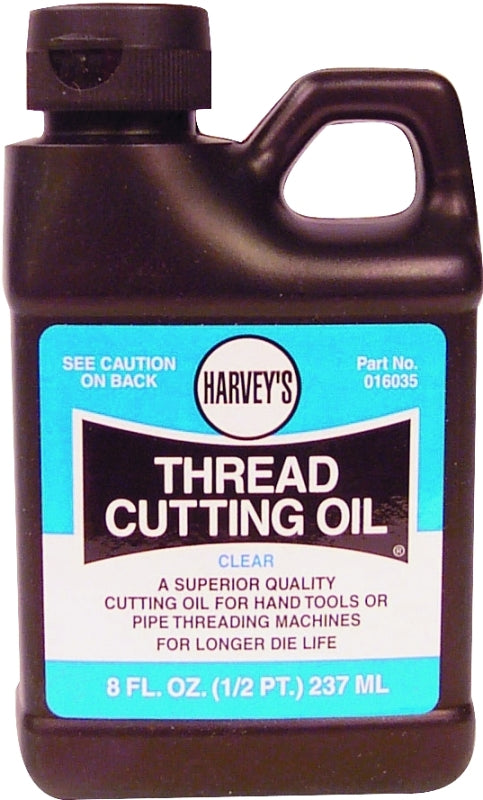 Harvey 016035 Thread Cutting Oil, 1/2 pt Bottle, Clear