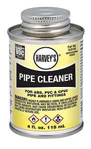 Harvey 019100-24 Pipe Cleaner, Liquid, Clear, 4 oz Can