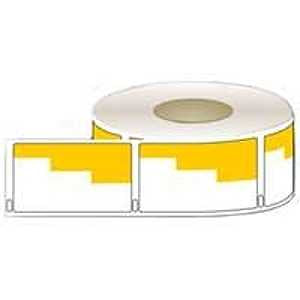 Centurion 30909 ORG Bin Label, 1-1/8 in L, 2 in W, White/Yellow Background