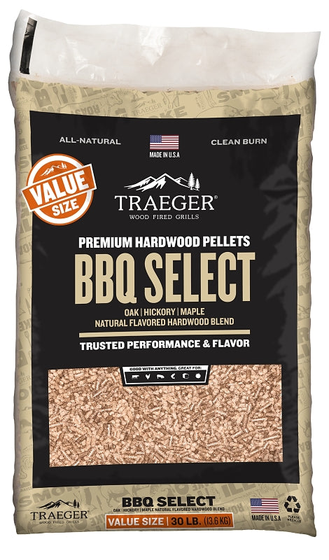 Traeger PEL359 BBQ Wood Pellet, Hardwood, 30 lb Bag