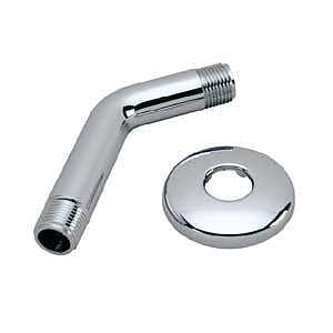 Moen M-Line Series M1711 Shower Arm and Flange, Plastic, Chrome