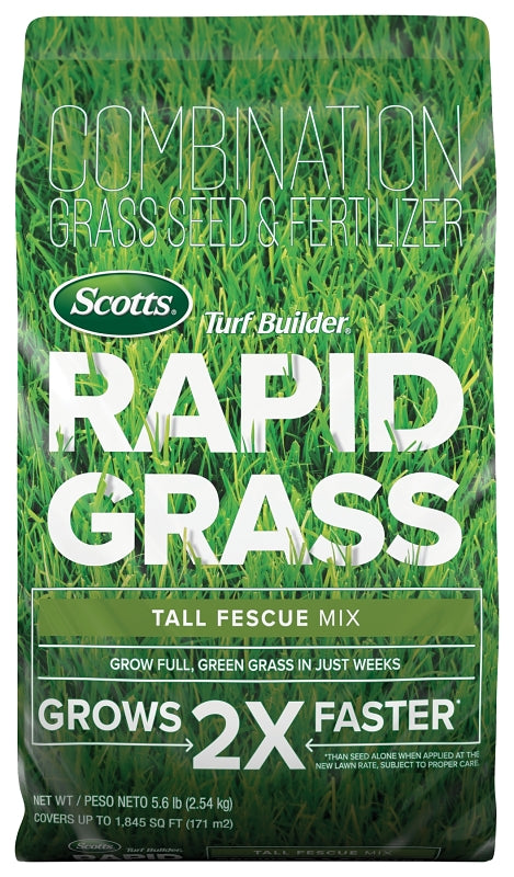 Scotts Turf Builder 18222 Rapid Grass Seed Mix, 5.6 lb Bag