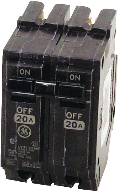 GE Industrial Solutions THQL2120 Feeder Circuit Breaker, Type THQL, 20 A, 2 -Pole, 120/240 V, Plug Mounting