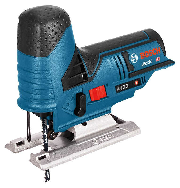 Bosch JS120N Jig Saw, Tool Only, 12 V, 2-1/2, 1/8 in Cutting Capacity, 3/4 in L Stroke, 1500 to 2800 spm SPM