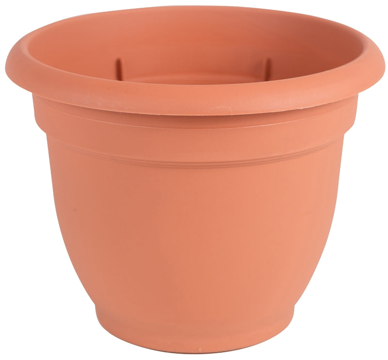 Bloem 20-56106 Self-Watering Planter, 6 in Dia, 6-1/2 in W, Round, Plastic, Terra Cotta