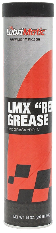 Lubrimatic 11390 LMX Heavy-Duty Grease, 14 oz Cartridge, Red