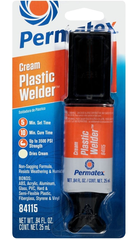 Permatex 84115 Epoxy, Off-White, Liquid, 0.84 oz Syringe