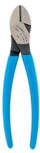 CHANNELLOCK 337 Diagonal Cutting Plier, 7 in OAL, Blue Handle, Ergonomic Handle, 0.81 in W Jaw, 0.79 in L Jaw