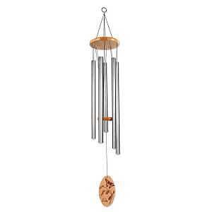 Sunset Vista Designs 90643 Wind Chime, 5 in L x 5 in W x 36 in H Dimensions, Silver