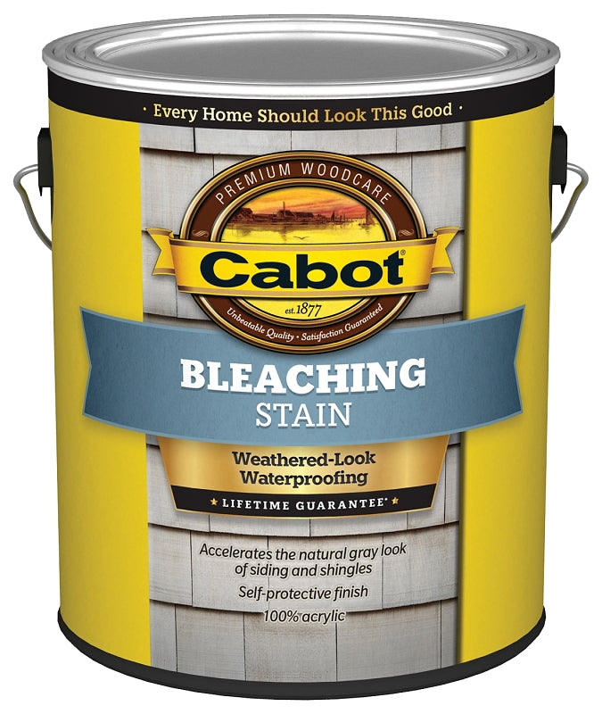 Cabot 140.0010241.007 Exterior Bleaching Stain, Natural Gray, Liquid, 1 gal