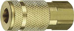 Tru-Flate 13-335 Coupler, 1/4 in, FNPT, Brass