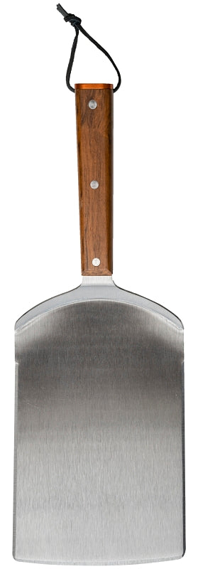 Traeger BAC532 Grill Spatula, 10 in W Blade, Stainless Steel Blade, Teak Wood Handle