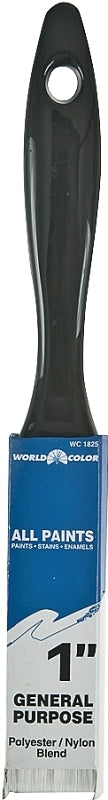 Linzer 1825-1 Paint Brush, 1 in W, 2-1/4 in L Bristle, Nylon/Polyester Bristle, Varnish Handle