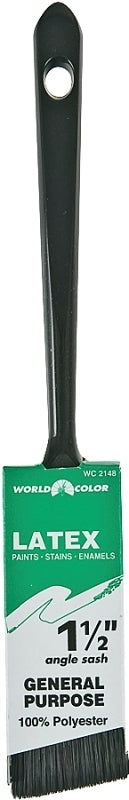 Linzer 2148-1.5 Paint Brush, 1-1/2 in W, 2-1/4 in L Bristle, Polyester Bristle, Sash Handle