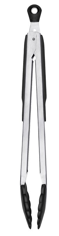 Good Grips 1054628V4 Serving Tongs, 12 in L, Stainless Steel