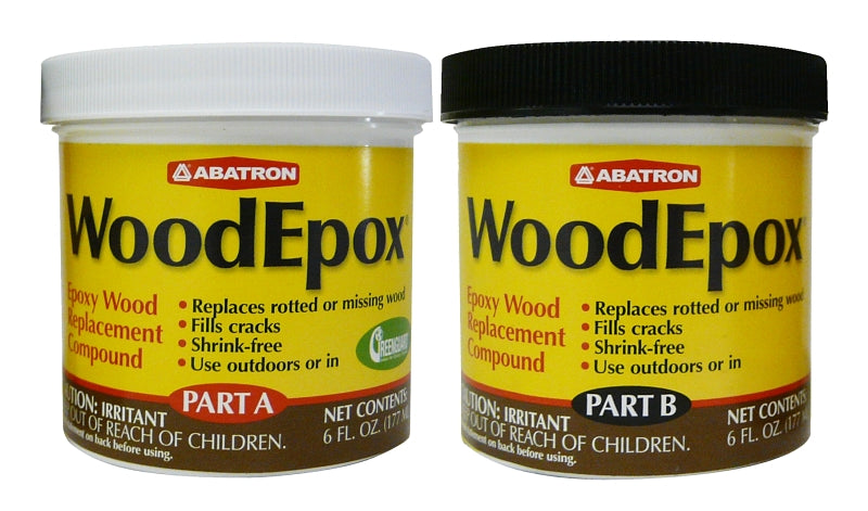 Abatron WEAB6OR Wood Restoration System, Paste, Slight Ammonia, Tan/White, 12 oz