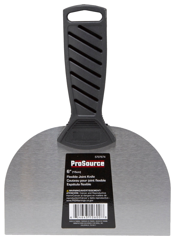 ProSource 10600 Joint Knife, 4 in W Blade, 6 in L Blade, HCS Blade, Flexible Half-Tang Blade, Non-Slip Handle