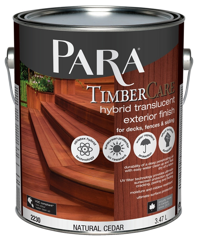 Para 2230-16 Exterior Hybrid Coating, Flat Translucent, Natural, Liquid, 1 gal