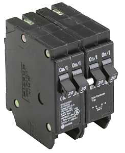 Cutler-Hammer BQ220220 Circuit Breaker with Rejection Tab, Quad, Type BQ, 20 A, 4 -Pole, 120/240 V, Plug Mounting