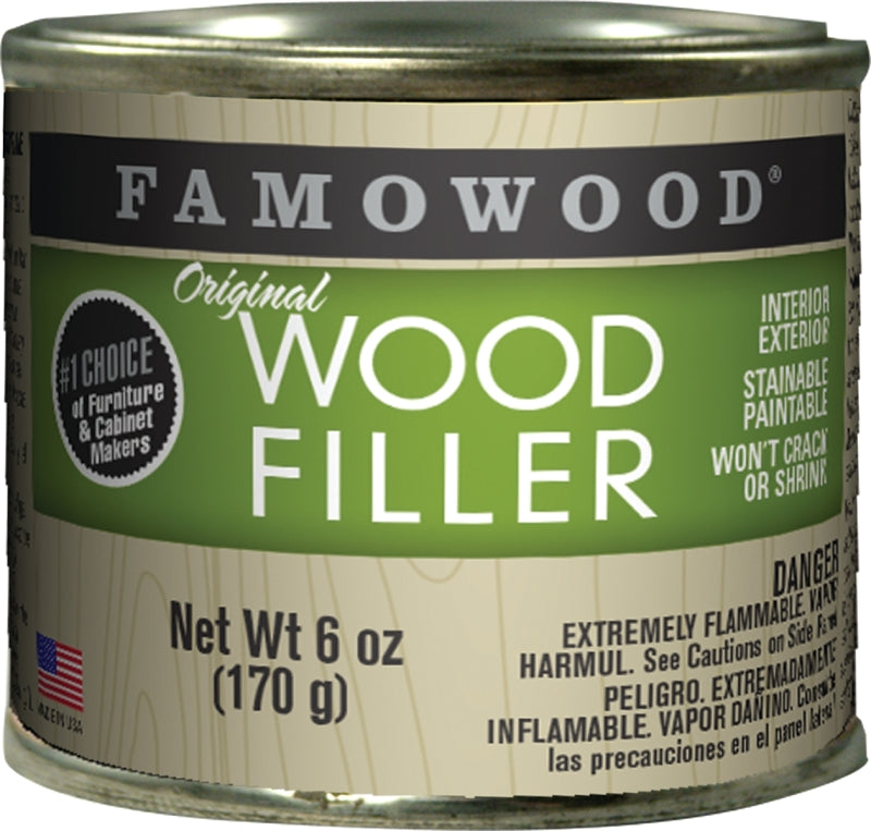 ECLECTIC 36141108 Wood Filler, Liquid, Paste, Cedar, 6 oz Can