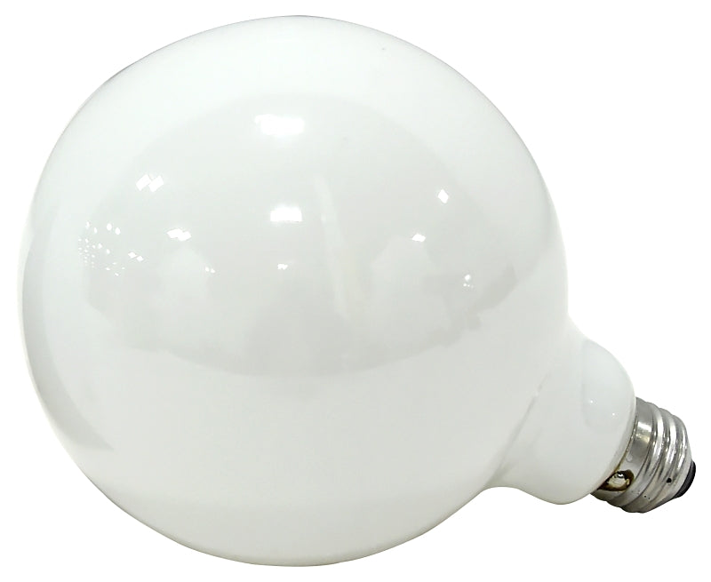 Sylvania 15793 Incandescent Lamp, 100 W, G40 Lamp, Medium E26 Lamp Base, 1050 Lumens, 2850 K Color Temp