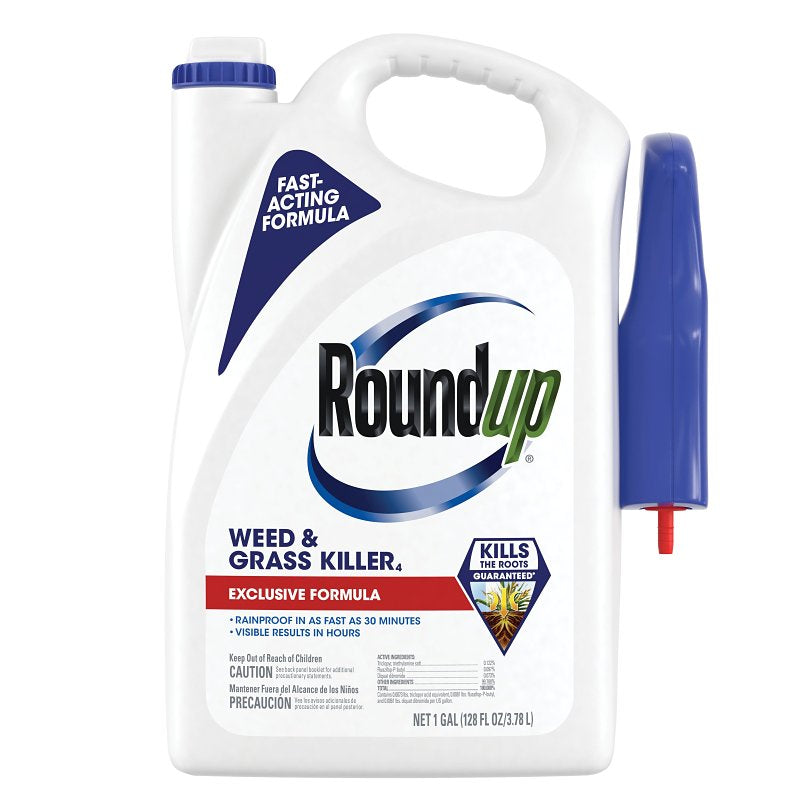 Roundup 5375504 Weed and Grass Killer, Liquid, 1 gal