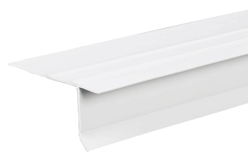 Amerimax 37154 Drip Edge, 10 ft L, Vinyl, White