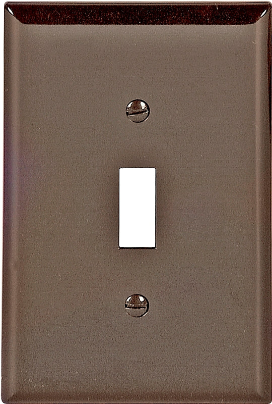 Eaton Wiring Devices PJ1B Wallplate, 4-1/2 in L, 2-3/4 in W, 1 -Gang, Polycarbonate, Brown, High-Gloss