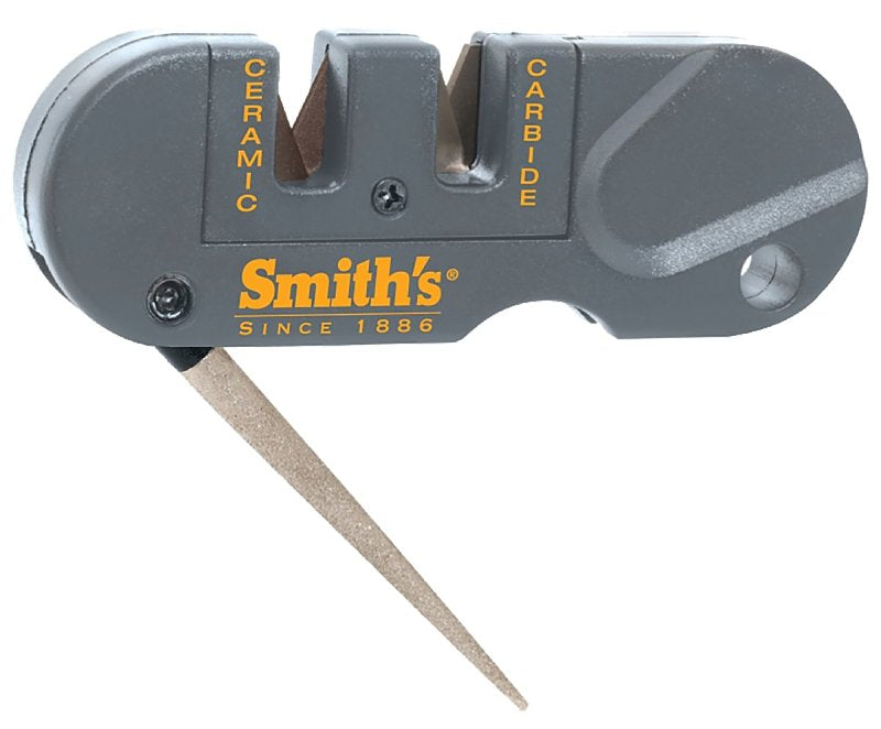 Smith's Pocket Pal Series PP1 Knife Sharpener, 400/800 Grit, Coarse/Fine/Medium, Carbide/Diamond Abrasive