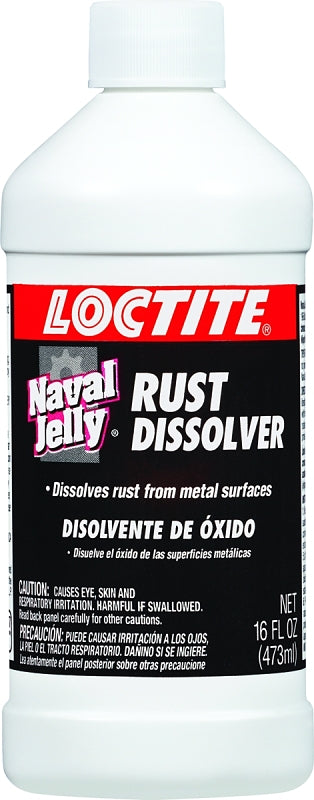 Loctite Naval Jelly 553472 Rust Dissolver, Gel, Lime, Pink, 16 oz, Bottle