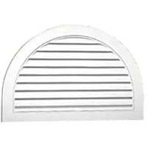 Duraflo 626095-00 Gable Vent, 22-1/2 in L, 33-3/4 in W, Vinyl, White