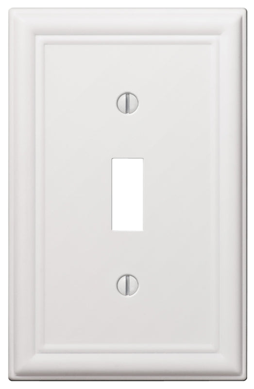 Amerelle 149TW Wallplate, 4-7/8 in L, 3-1/8 in W, 1 -Gang, Steel, White