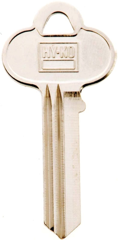 Hy-Ko 11010CO62 Key Blank, Brass, Nickel, For: Corbin Russwin Cabinet, House Locks and Padlocks