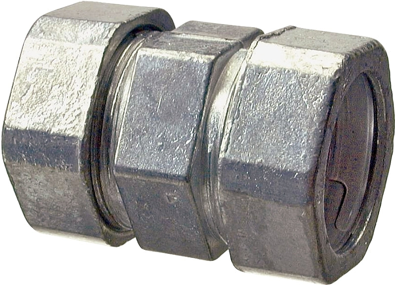 Halex 20222 Coupling, 3/4 in Compression, Zinc