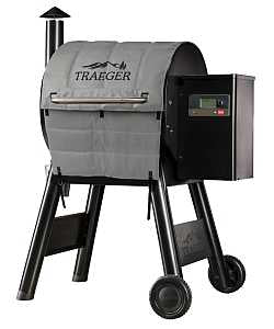 Traeger BAC626 Insulated Blanket Grill Cover, 24-1/2 in D, 45 in W, 1/2 in H, Fabric, Gray