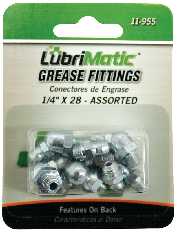 Lubrimatic 11-955 Grease Fitting Assortment, 1/4-28