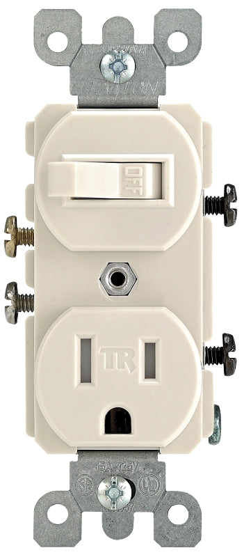 Leviton T5225-0TS Switch Outlet, White