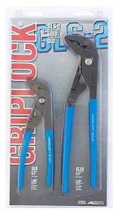 CHANNELLOCK GRIPLOCK Series GLS-2 Plier Set, Carbon Steel