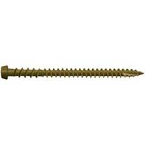 Camo 0349159 Deck Screw, #10 Thread, 2-1/2 in L, Star Drive, Type 99 Double-Slash Point, Carbon Steel, ProTech-Coated