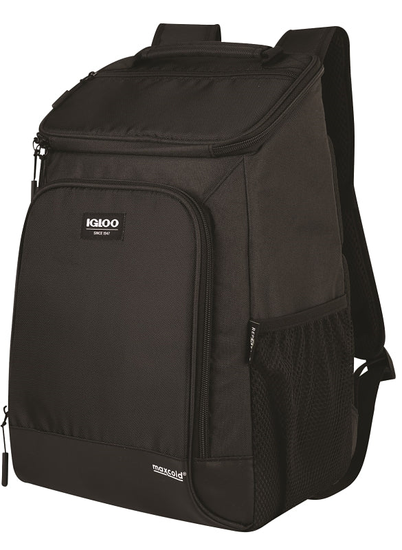 IGLOO 66132 Backpack, Foam/Fabric/Polyester, Black, Adjustable Strap Closure