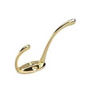 226BV BRASS COAT HOOK 5IN