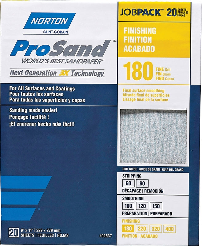 02637 SANDPAPER PRO 9X11 180